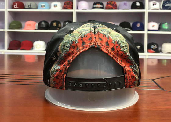 Chinese style Customized Design printing phoenix logo scale flat bill Sports Snapback Hats Caps