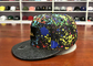 Polyester Sublimation Flat Brim Snapback Hats Custom Tie Dye Trucker Cap