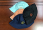 Popular customized colors 100% cotton twill flat embroidery logo bucket hats caps