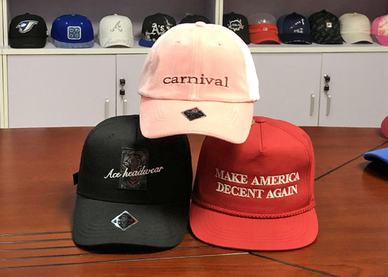 Wholesale cotton twill make America great again red custom logo color baseball hats caps