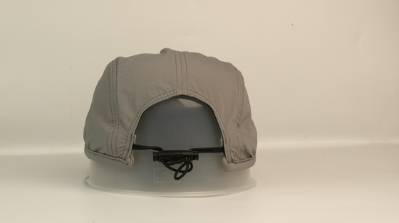 Quick Dry Soft Grey Sports Dad Hats Plastic Buckle