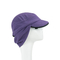 Terry Purple Neck Protective Blank Fisherman Bucket Hats