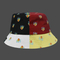 New arrival fashion Custom high quality sublimation pattern with small tag spring summer fishing bucket hat/cap