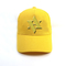 Yellow Printed Baseball Caps 5 Panels / Women 'S Fashion Baseball Caps