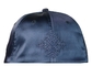 High - End ACE 5 Panel Baseball Cap Fashionable Satin Fabric Solid Color Rhinestone Patch Logo