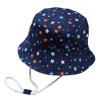 ACE new brand custom private brand cotton with digital printed baby bucket hat cap upf 50+