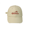 Wholesale Custom Logo Dad Cap Embroidered Baseball Caps Hat Polyester Wool Blended Fabric