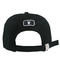 Black OSFM  Structured Baseball Cap With Metal Buckle