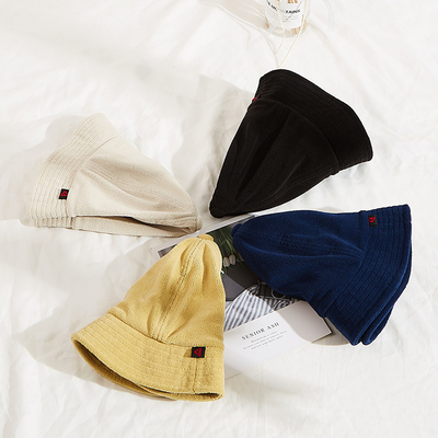 Adult Unisex XXL Terry Towel Bucket Hats light yellow