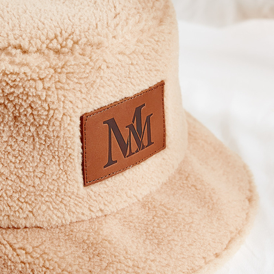 58cm  Warm Winter Plush Faux Mink Fur Bucket Hat