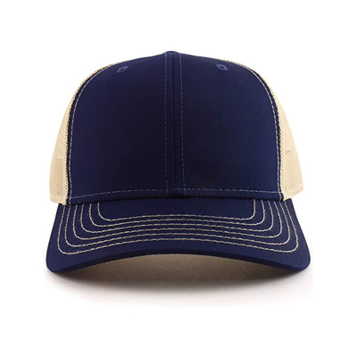 Custom Cotton Twill 6 Panel Blank Trucker Cap Plastic Buckle