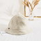 Winter Unisex Terry Cloth Soft Fabric Bucket Hat Cream Color