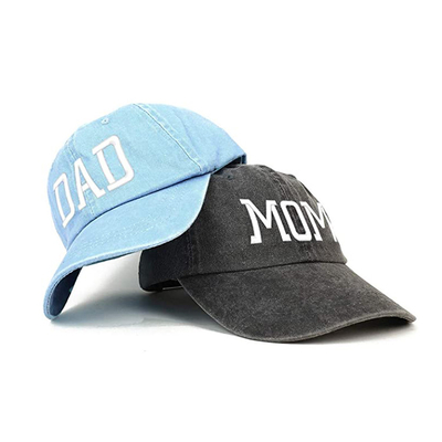 Blue Curve Brim MOM Dad Baseball Cap Character Style