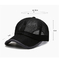 Black Color Breathable Adult Trucker Hats For Hot Weather