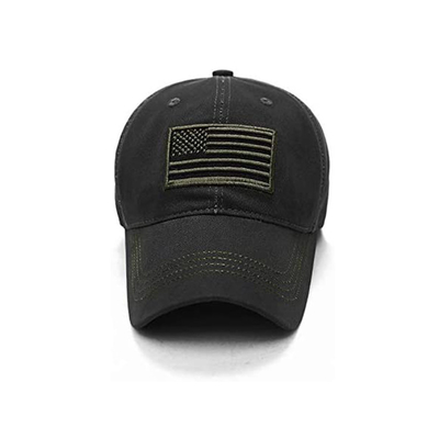 Fashion Letter Pattern 6 Panel Cotton Baseball Cap With Metal Buckle