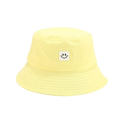 Metal Buckle Unisex Cotton Fisherman Bucket Hat 8cm Long Brim