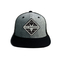 Summer Black Mesh Flat Brim Snapback Hats Custom Patches Logo Hip Hop Trucker Cap