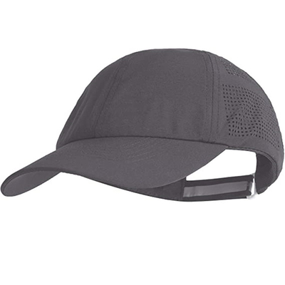 6 Panel Laser Cut Cap Breathable Snapback Hat With Spandex Fabric