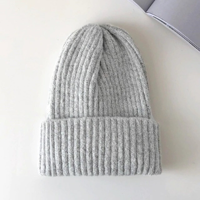 Candy Colors Women Knitted Beanie Hats Warm Kpop Style Wool