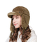 58cm Fur Lined Aviator Cap Male Female Trapper Bomber Snow Hat With Ear Flaps Outdoor Ski Ushanka