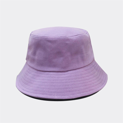 Customized Embroidery Fisherman Bucket Hat Summer Outdoor Cotton Plain Color